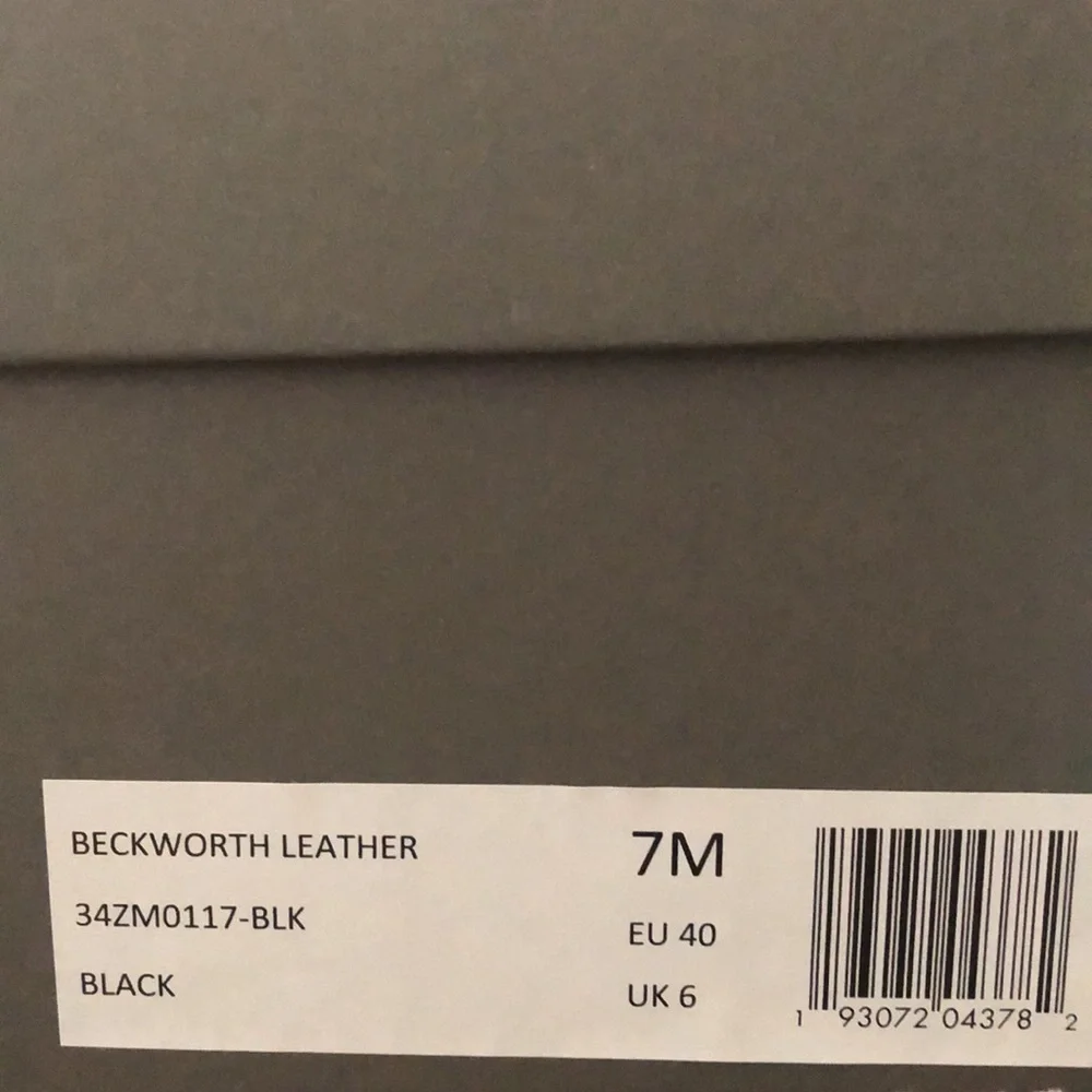 ALL Saints Men’s Beckworth Black Leather Boots - Picture 9 of 9